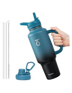 Botella de Agua Aislada Trebo 1.13kg 40oz con Tapa de Pajita