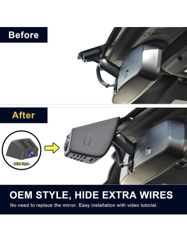 Cámara Dash 4K Delantera y 1080P Trasera Mangoal para Ford F150 2018-2025