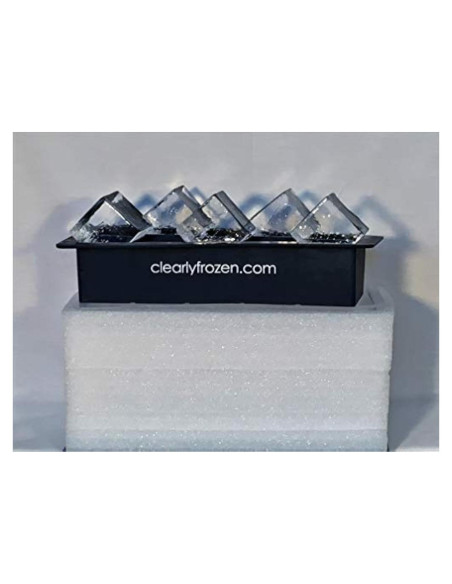Bandeja de Hielo Transparente ClearlyFrozen 10 Cubos 5 cm