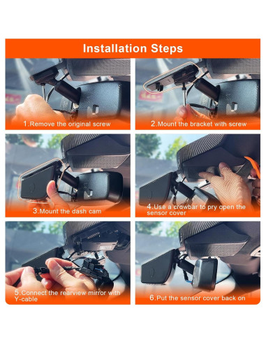 Cámara Dash 4K Delantera y 1080P Trasera Mangoal para Ford F150 2018-2025