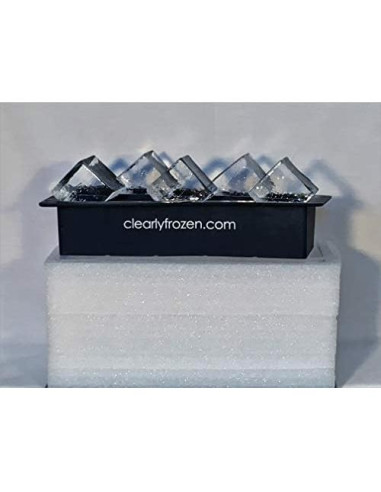 Bandeja de Hielo Transparente ClearlyFrozen 10 Cubos 5 cm