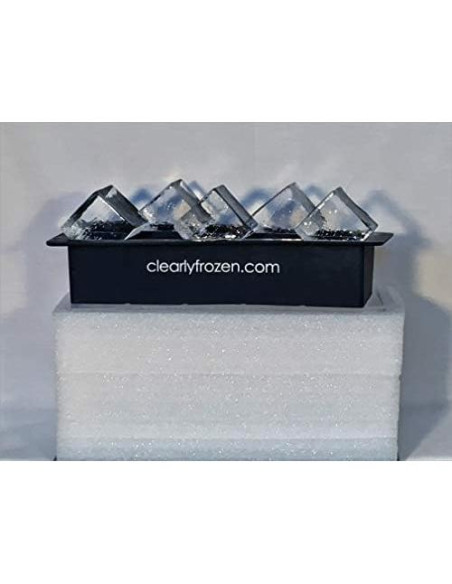 Bandeja de Hielo Transparente ClearlyFrozen 10 Cubos 5 cm