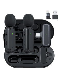 Micrófonos Lavalier Inalámbricos Nilone K61 Doble Captura