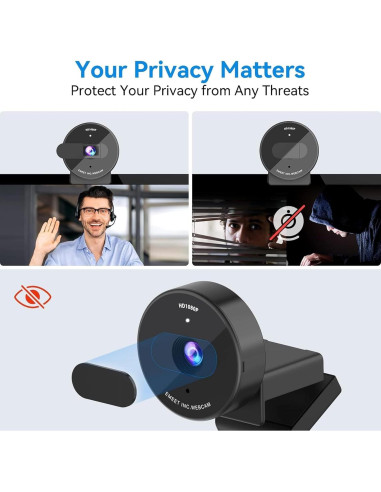 Webcam EMEET C950 1080P USB con Micrófono y Tapa Privacidad