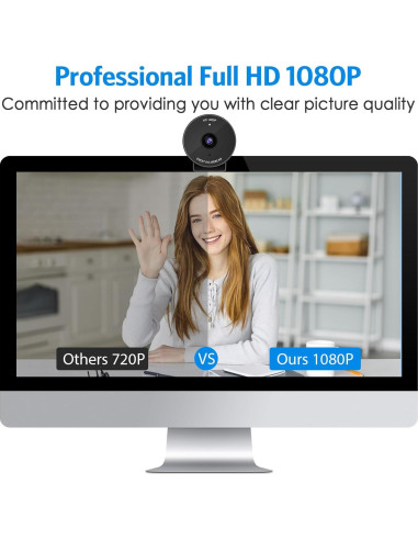 Webcam EMEET C950 1080P USB con Micrófono y Tapa Privacidad