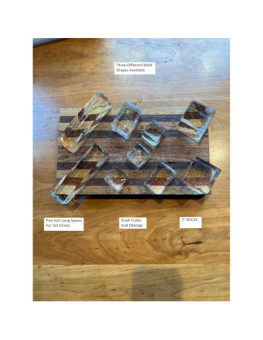 Bandeja de Hielo Transparente ClearlyFrozen 10 Cubos 5 cm