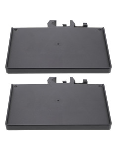 Bandeja Soporte Micrófono Ajustable Negro 20x14 cm
