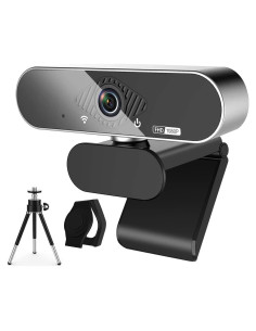 Webcam Vsofiot HD 1080P con micrófono y trípode