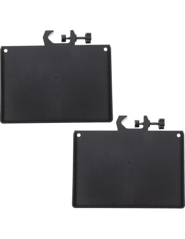 Bandeja Soporte Micrófono Ajustable Negro 20x14 cm