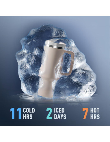 Taza KISSKIND 1.13L Aislada Rosa con Popote y Tapa