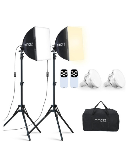 Kit de Iluminación Softbox Profesional mmcrz 2 Paquetes 16x16"