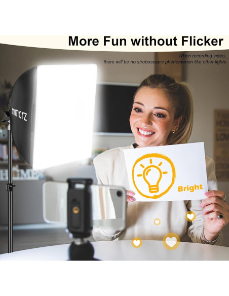 Kit de Iluminación Softbox Profesional mmcrz 2 Paquetes 16x16"