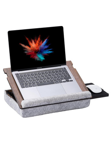 Bandeja para Laptop Ajustable Vigo Wood Nuez 37x27cm