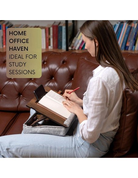 Bandeja para Laptop Ajustable Vigo Wood Nuez 37x27cm