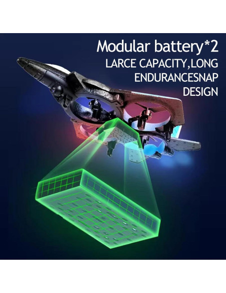 Dron RC LEFEI Aviones de Espuma 2.4GHz para Niños Verde Dron RC LEFEI Aviones de Espuma 2.4GHz para Niños Verde