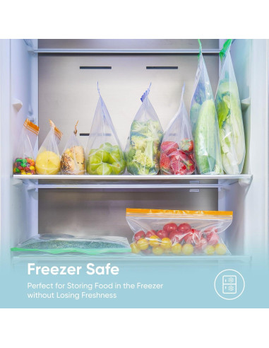 Bolsas Reutilizables para Congelador Lerine 14 Piezas Multicolor