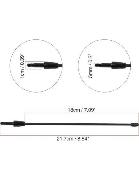 Antena de Coche X AUTOHAUX 20.32 cm para Ford Mustang 1979-2009