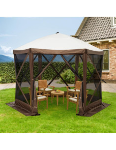 Carpa Gazebo Plegable GarveeLife 10x10ft Impermeable UV 2