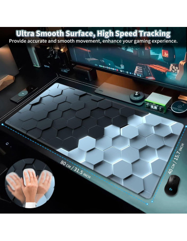 Alfombrilla de Ratón Grande EDGFRTOIO 800x400mm Antideslizante