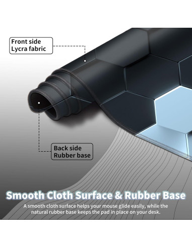 Alfombrilla de Ratón Grande EDGFRTOIO 800x400mm Antideslizante