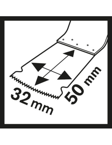 Hoja de Sierra de Inmersión Bosch AIZ 28 EB BIM 50x28mm Madera y Metal