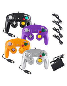Controladores Burcica para GameCube 4PCS con Adaptador USB