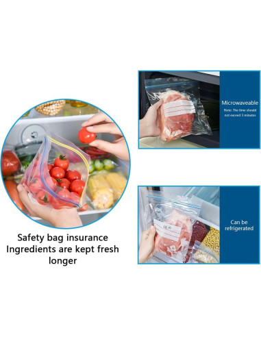 Juego de 65 Bolsas Reutilizables EMTK para Alimentos Ecológicas