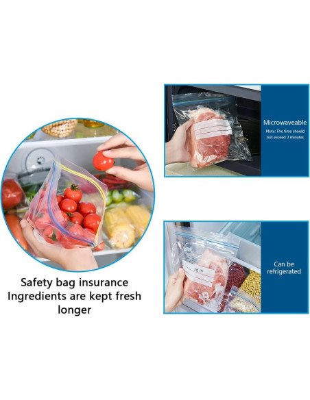 Juego de 65 Bolsas Reutilizables EMTK para Alimentos Ecológicas