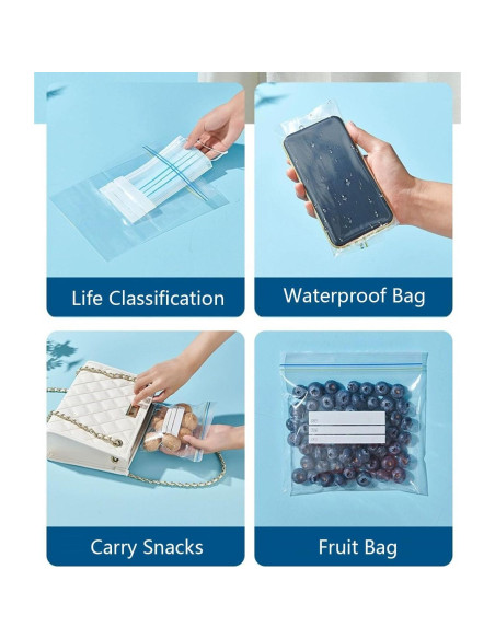 Juego de 65 Bolsas Reutilizables EMTK para Alimentos Ecológicas