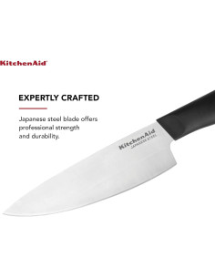 Cuchillo de Chef KitchenAid 15.24 cm Acero Inoxidable Negro 2
