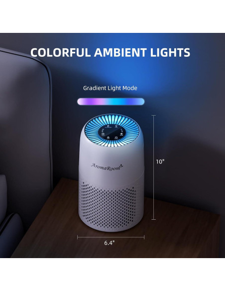 Purificador de Aire AromaRoom AP100-C con Aromaterapia 2 Pcs