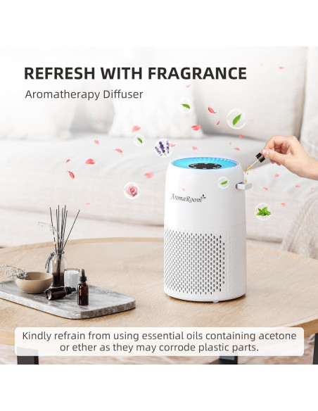 Purificador de Aire AromaRoom AP100-C con Aromaterapia 2 Pcs
