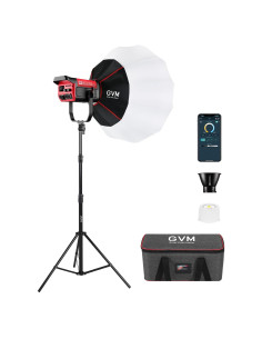 GVM SD200B Luz de Video LED 200W con Softbox y Control DMX