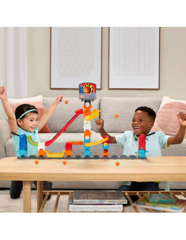 Set de Lanzamiento VTech Marble Rush con Aro de Baloncesto