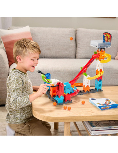 Set de Lanzamiento VTech Marble Rush con Aro de Baloncesto