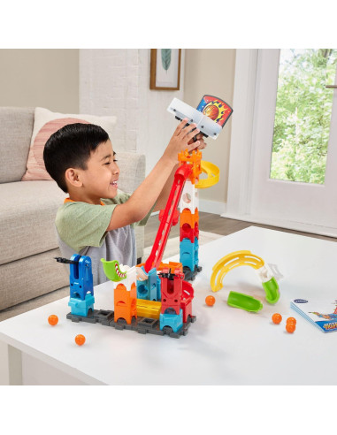 Set de Lanzamiento VTech Marble Rush con Aro de Baloncesto