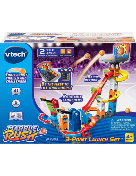 Set de Lanzamiento VTech Marble Rush con Aro de Baloncesto
