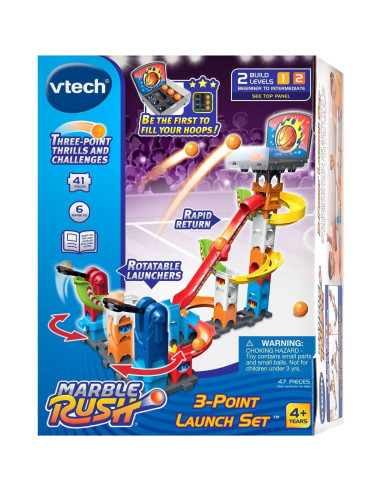 Set de Lanzamiento VTech Marble Rush con Aro de Baloncesto