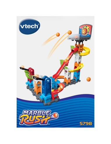 Set de Lanzamiento VTech Marble Rush con Aro de Baloncesto