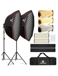 Kit de Iluminación Fotográfica Lightdow Softbox Octa 95 cm