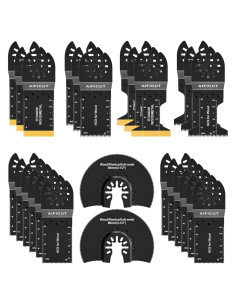 26 Piezas Hojas de Sierra Oscilante AIFICUT 3,49 cm Madera/Metal