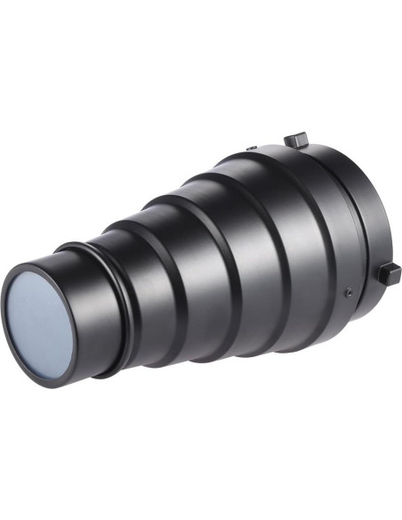 Snoot Óptico Cónico Andoer para Iluminación Fotográfica con Filtros