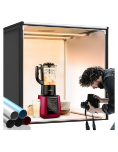 Kit de Caja de Luz Fotográfica FOSITAN 80x80 cm Dimmable Bi-Color