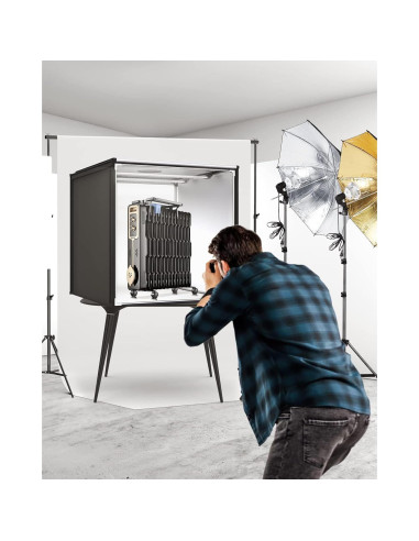 Kit de Caja de Luz Fotográfica FOSITAN 80x80 cm Dimmable Bi-Color