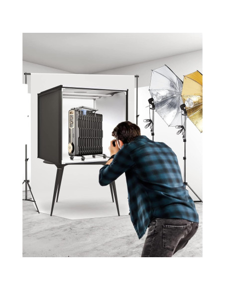 Kit de Caja de Luz Fotográfica FOSITAN 80x80 cm Dimmable Bi-Color