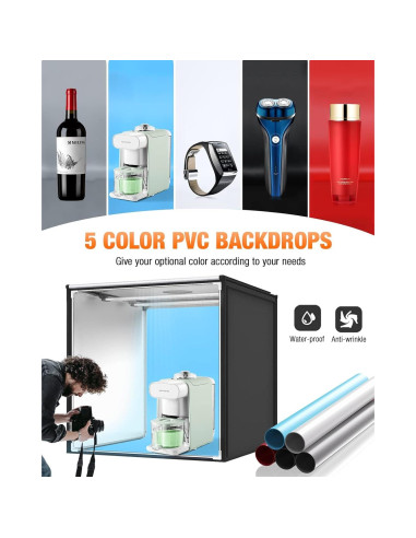 Kit de Caja de Luz Fotográfica FOSITAN 80x80 cm Dimmable Bi-Color