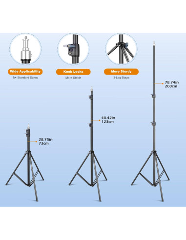 Kit de Iluminación Softbox UBeesize 30x30 cm con 2 Bombillas 40W