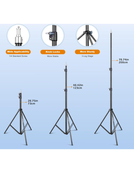 Kit de Iluminación Softbox UBeesize 30x30 cm con 2 Bombillas 40W Kit de Iluminación Softbox UBeesize 30x30 cm con 2 Bombillas 40W