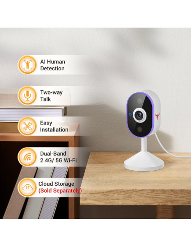 Cámara de Seguridad Inalámbrica SearByte C100, 720p, WiFi