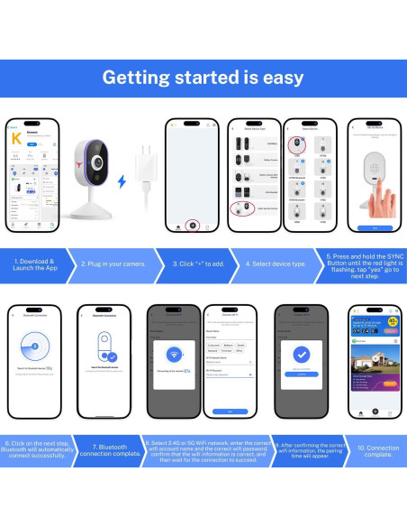 Cámara de Seguridad Inalámbrica SearByte C100, 720p, WiFi